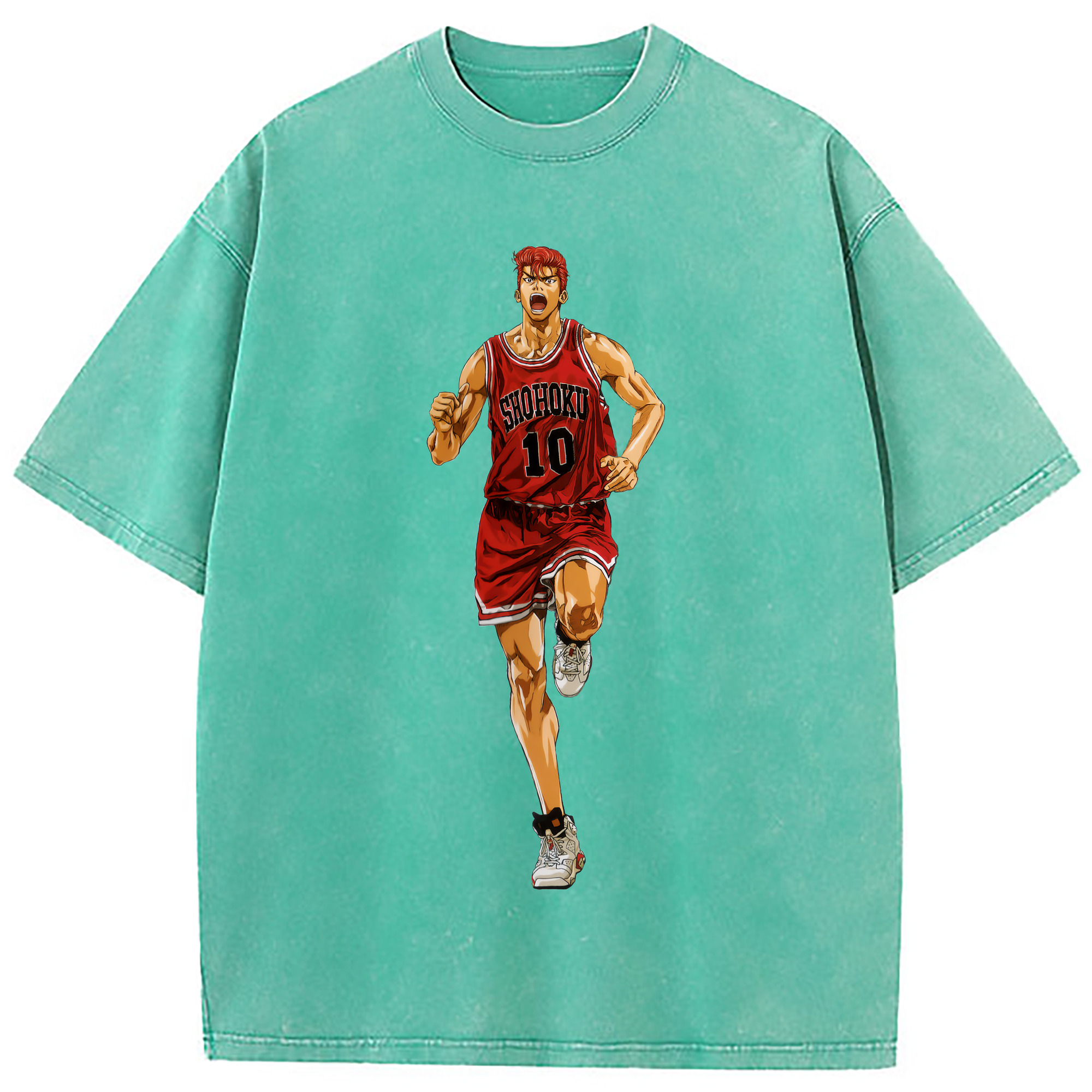 （画像用） SLAM DUNK／スラムダンク 綿100% ヴィンテージ風 半袖Tシャツ（フロントプリント）